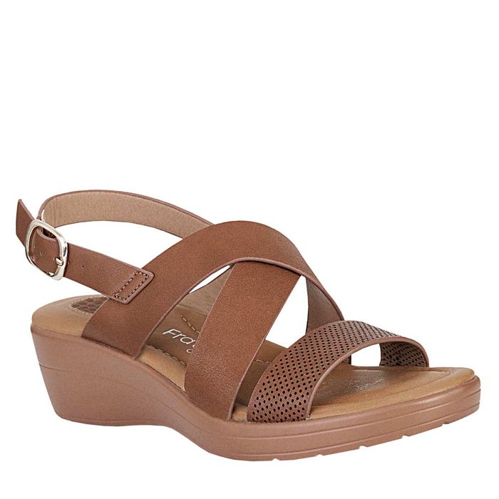 Plataforma de Mujer marca Frattini comfort / Sand.3j8964-5