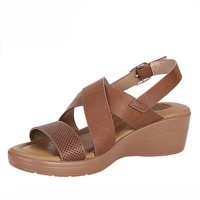 Plataforma de Mujer marca Frattini comfort / Sand.3j8964-5