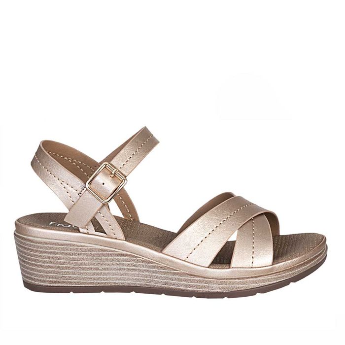 Plataforma de Mujer marca Frattini soft / Sand.3j8877-16