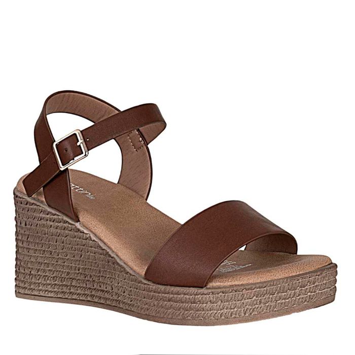 Plataforma de Mujer marca Frattini / Sand.h3t9093-4