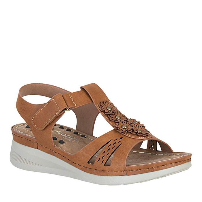 Plataforma de Mujer marca Frattini comfort / Sand.3j9072-3