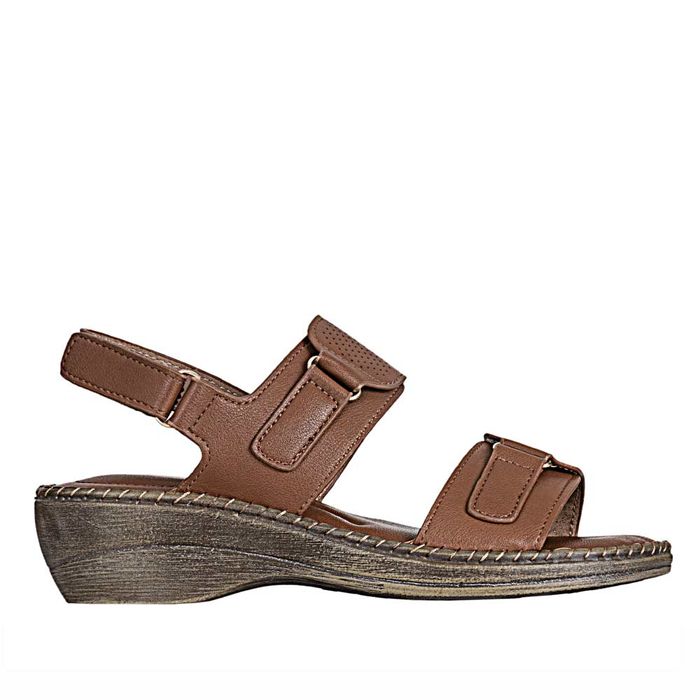 Plataforma de Mujer marca Frattini comfort / Sand.h3t9287-7