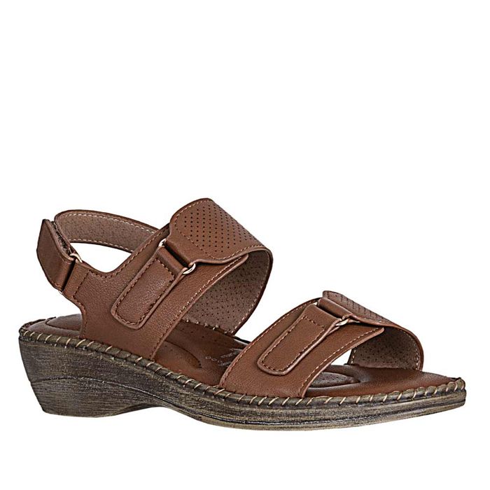 Plataforma de Mujer marca Frattini comfort / Sand.h3t9287-7