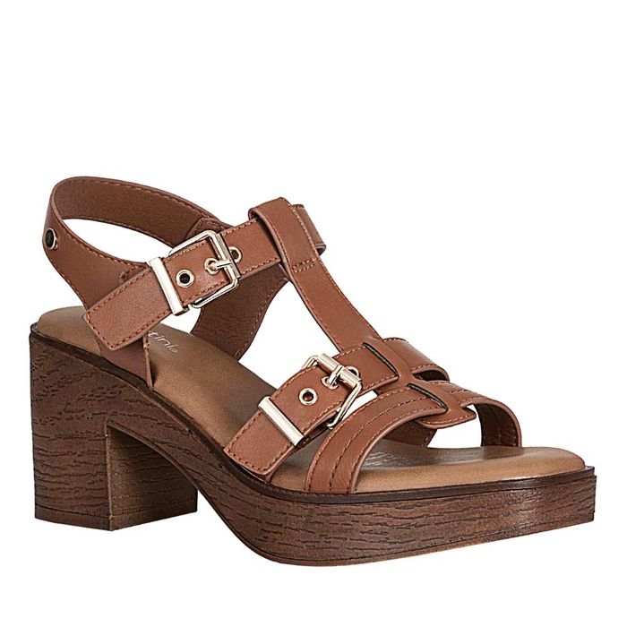 Plataforma de Mujer marca Frattini / Sand.h3t9411-3