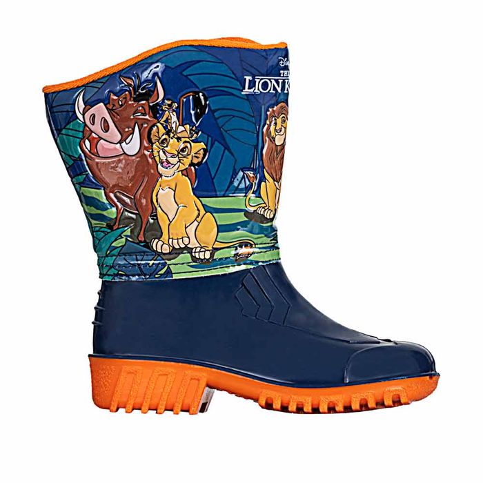 Bota/botin de Niño marca Disney / Bota mufa rey leon azul