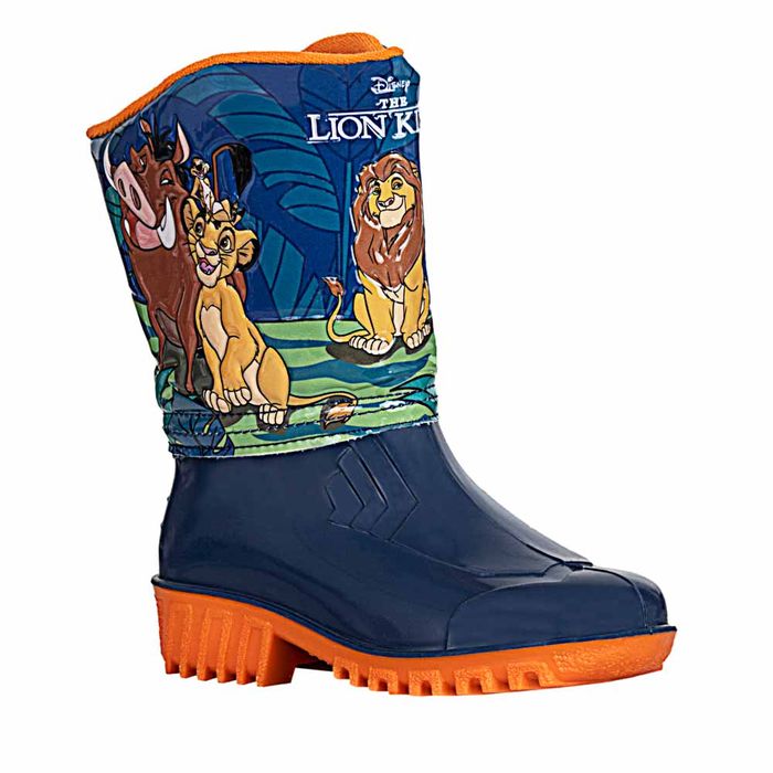 Bota/botin de Niño marca Disney / Bota mufa rey leon azul