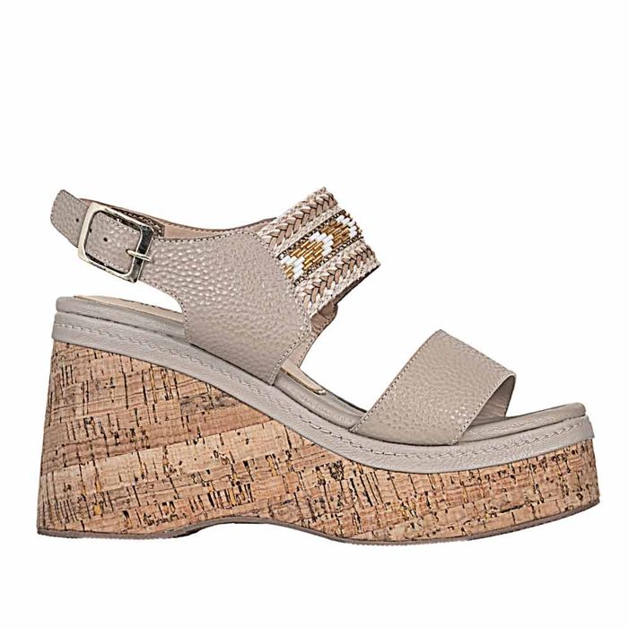 Plataforma Casual de Mujer carolina cruz Sand.m-4247