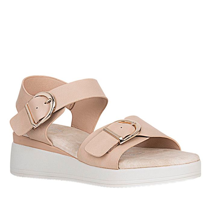 Plataforma Casual de Mujer frattini Sand.h3t9546-5