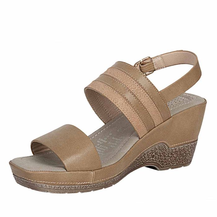 Plataforma Casual de Mujer frattini Sand.3j8130-10