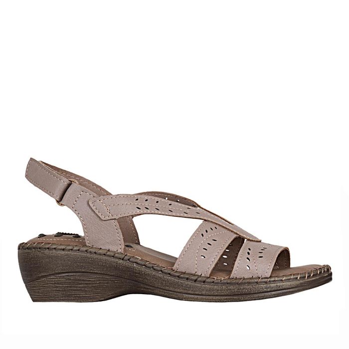 Plataforma Casual de Mujer frattini comfort Sand.3j9116-6