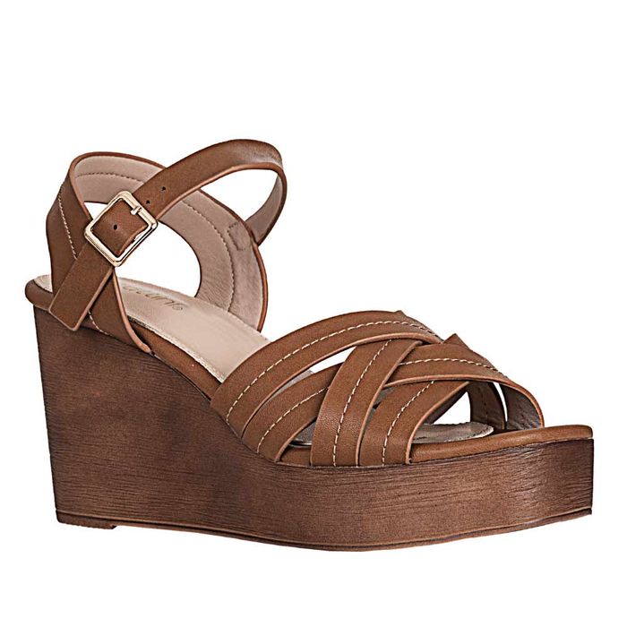 Plataforma Casual de Mujer frattini Sand.fra-01