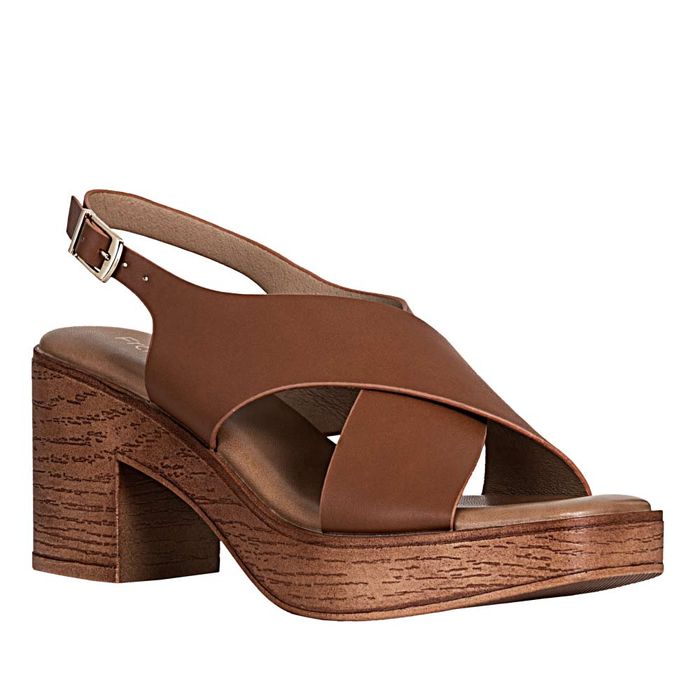 Plataforma Casual de Mujer frattini Sand.6w5959-1