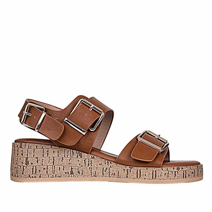 Plataforma Casual de Mujer frattini Sand.h3t9175-v16