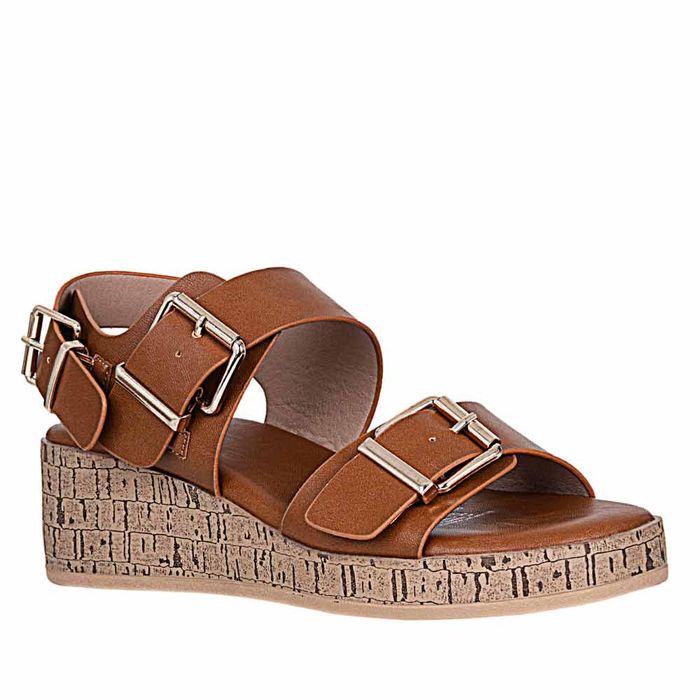Plataforma Casual de Mujer frattini Sand.h3t9175-v16