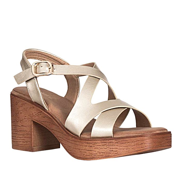 Plataforma Casual de Mujer frattini Sand. 6w5959-28